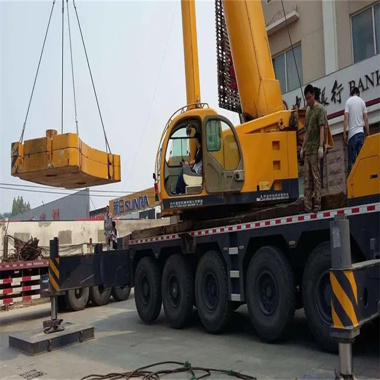 安徽当地吊车出租|机器吊装|75吨|工厂搬迁服务